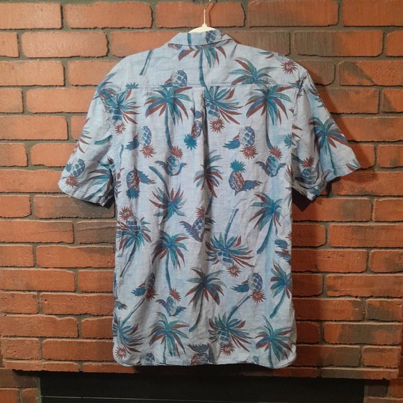 Vans Casual Tropical Pineapple Button Down Junior Shirt XL - Picture 3 of 5